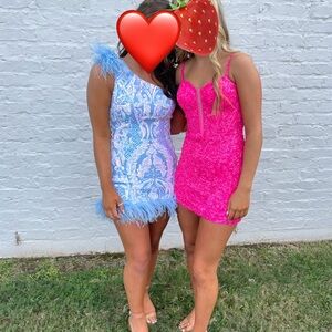 Hoco dress worn once!   Amarra size 00.  Paid $425 last year, $175.